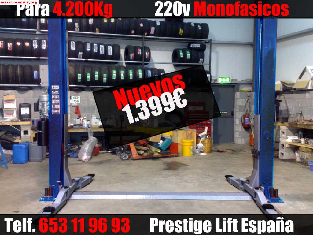 Elevadores De Coches 220v Segunda Mano