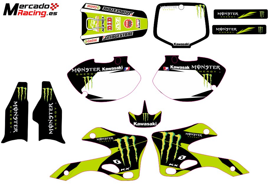 KIT DE PEGATINAS ADHESIVOS PARA MOTO  QUAD ATV Y UTV